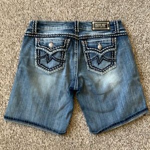 Miss me Bermuda Jean shorts.